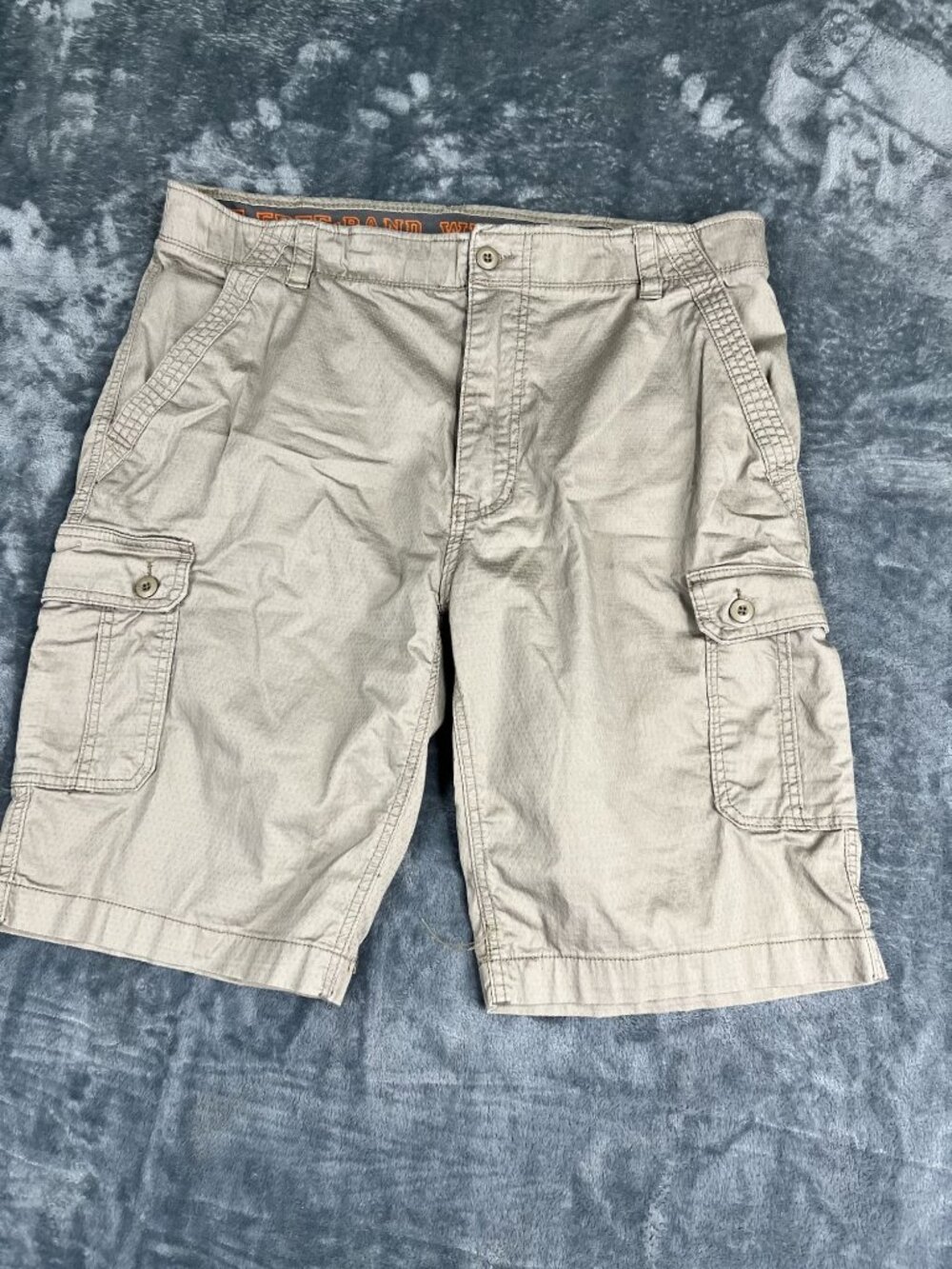 WearFirst Mens Cargo Shorts Beige Size 38